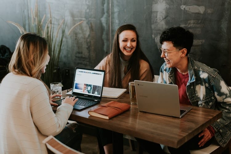 new graduates taking an internship