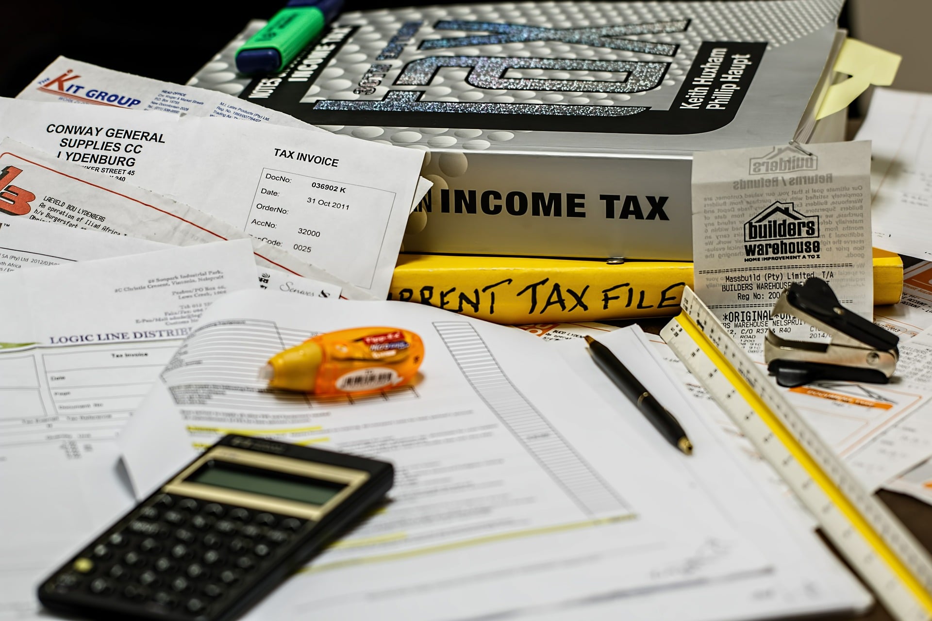 accountant's desk